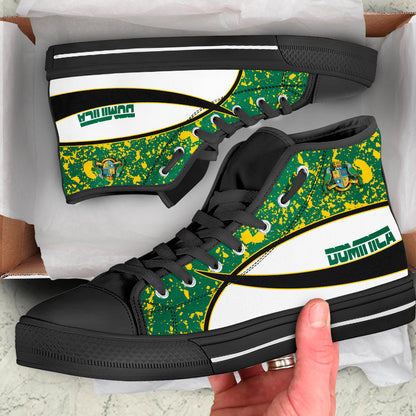 Clothing Dominica Special Flag High Top Shoes