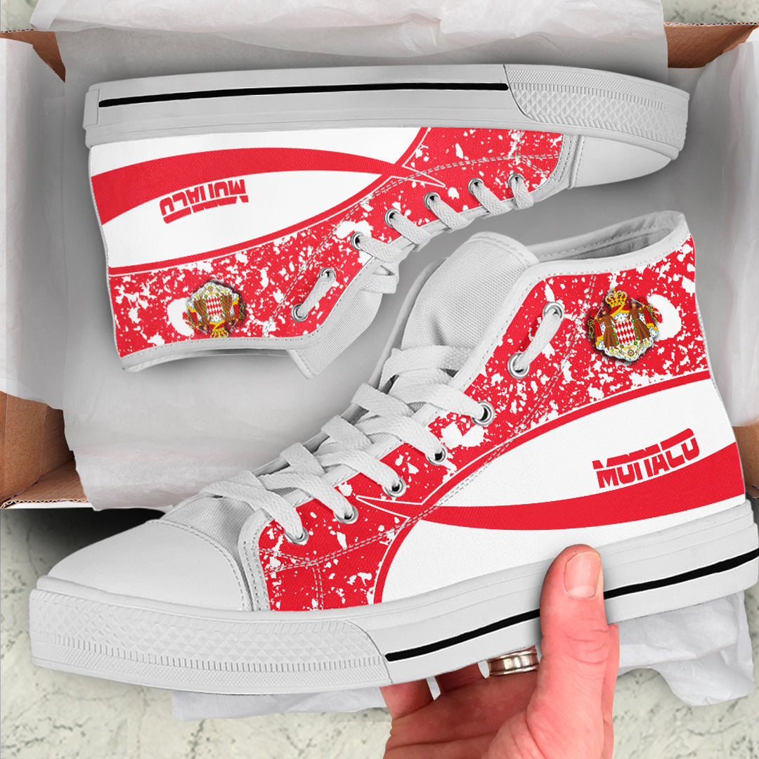 Clothing Monaco Special Flag High Top Shoes