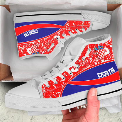 Clothing Croatia Special Flag High Top Shoes