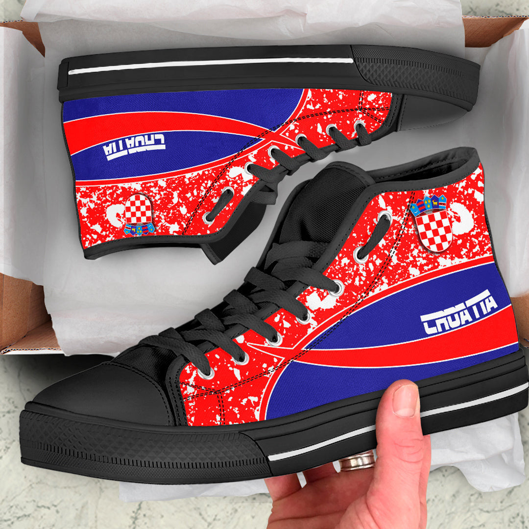 Clothing Croatia Special Flag High Top Shoes
