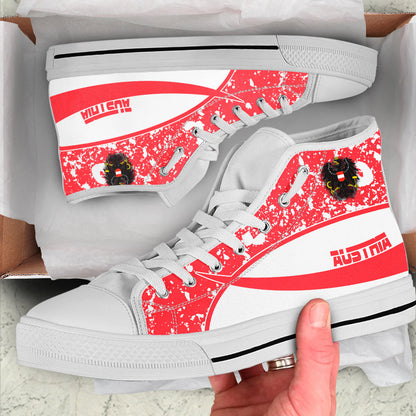 Clothing Austria Special Flag High Top Shoes