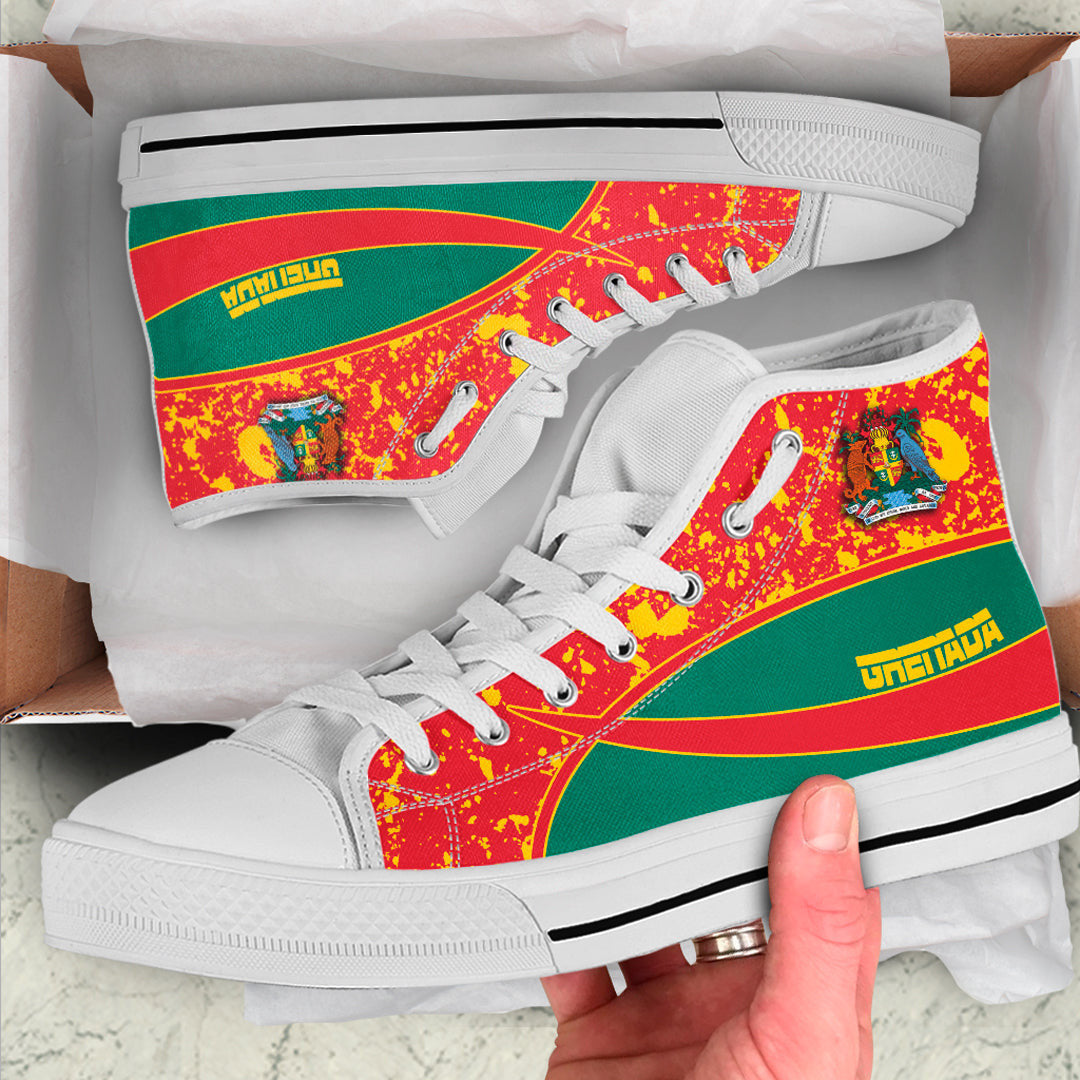 Clothing Grenada Special Flag High Top Shoes