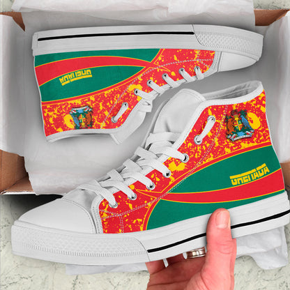 Clothing Grenada Special Flag High Top Shoes