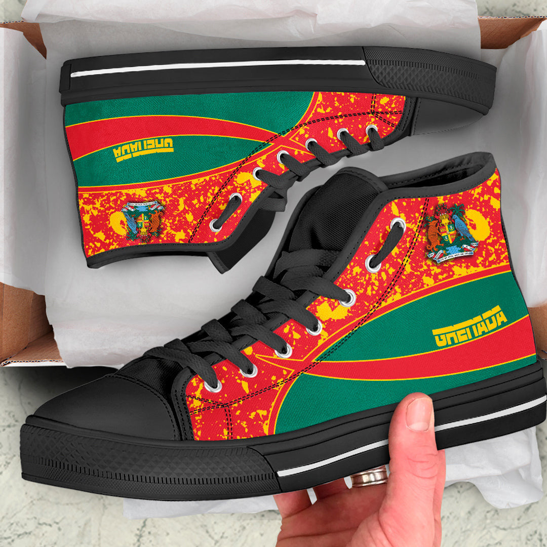 Clothing Grenada Special Flag High Top Shoes