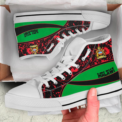 Clothing Malawi Special Flag High Top Shoes