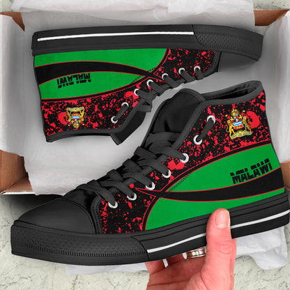 Clothing Malawi Special Flag High Top Shoes