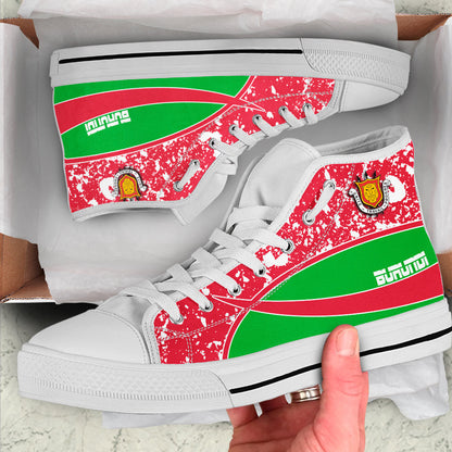 Clothing Burundi Special Flag High Top Shoes