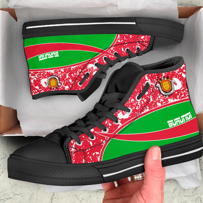 Clothing Burundi Special Flag High Top Shoes