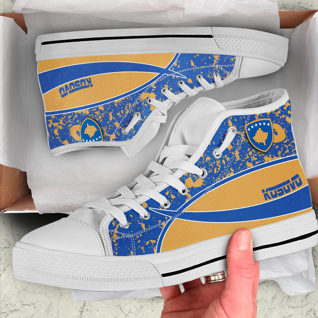 Clothing Kosovo Special Flag High Top Shoes