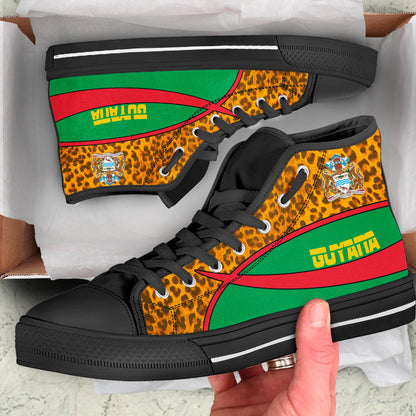 Clothing Guyana Special Flag High Top Shoes