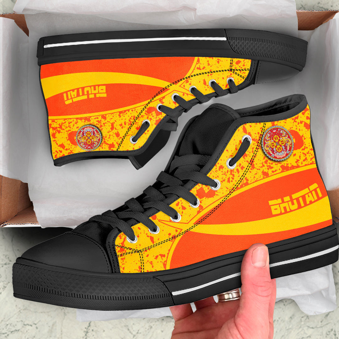 Clothing Bhutan Special Flag High Top Shoes