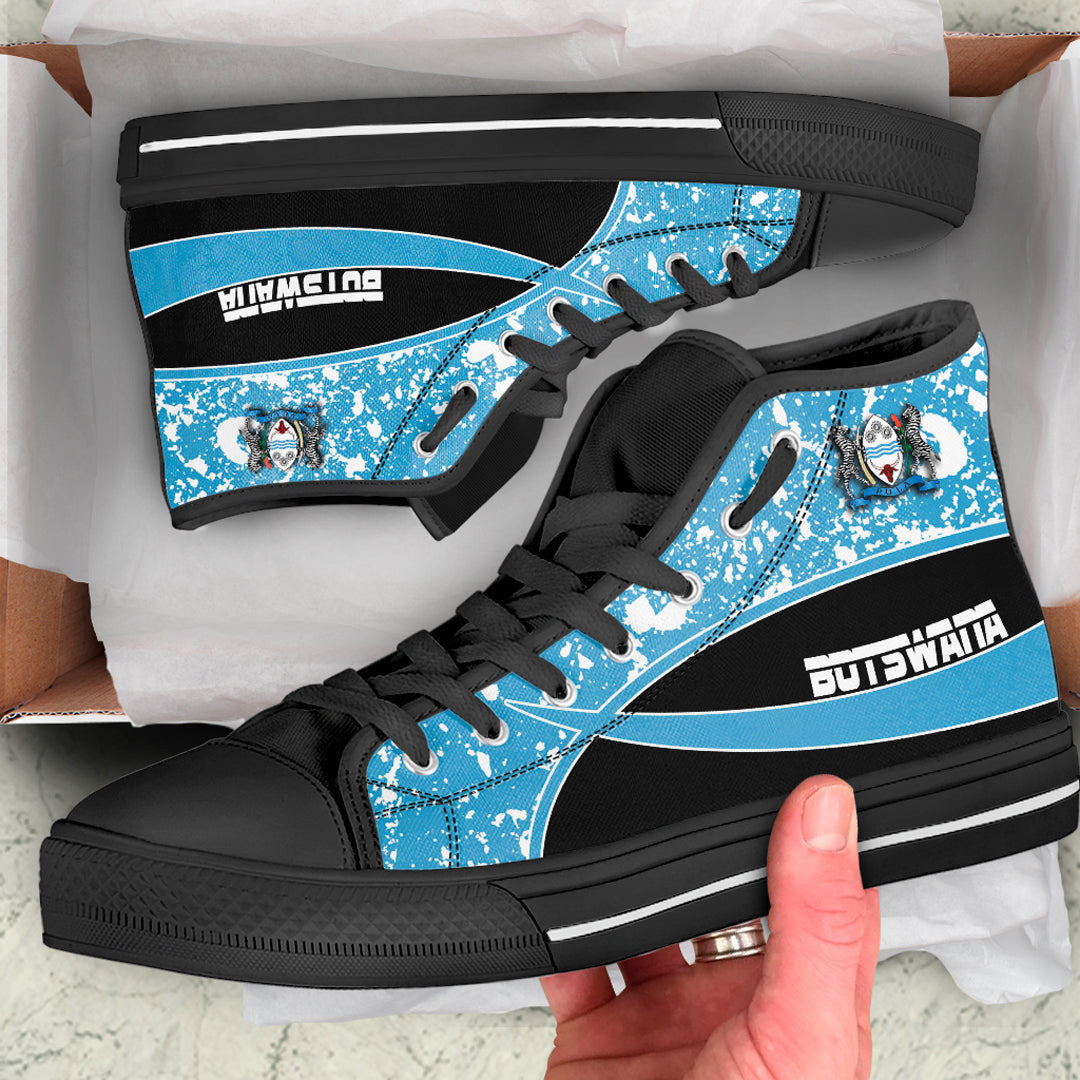 Clothing Botswana Special Flag High Top Shoes