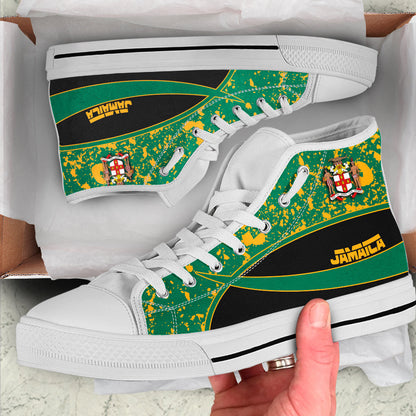 Clothing Jamaica Special Flag High Top Shoes