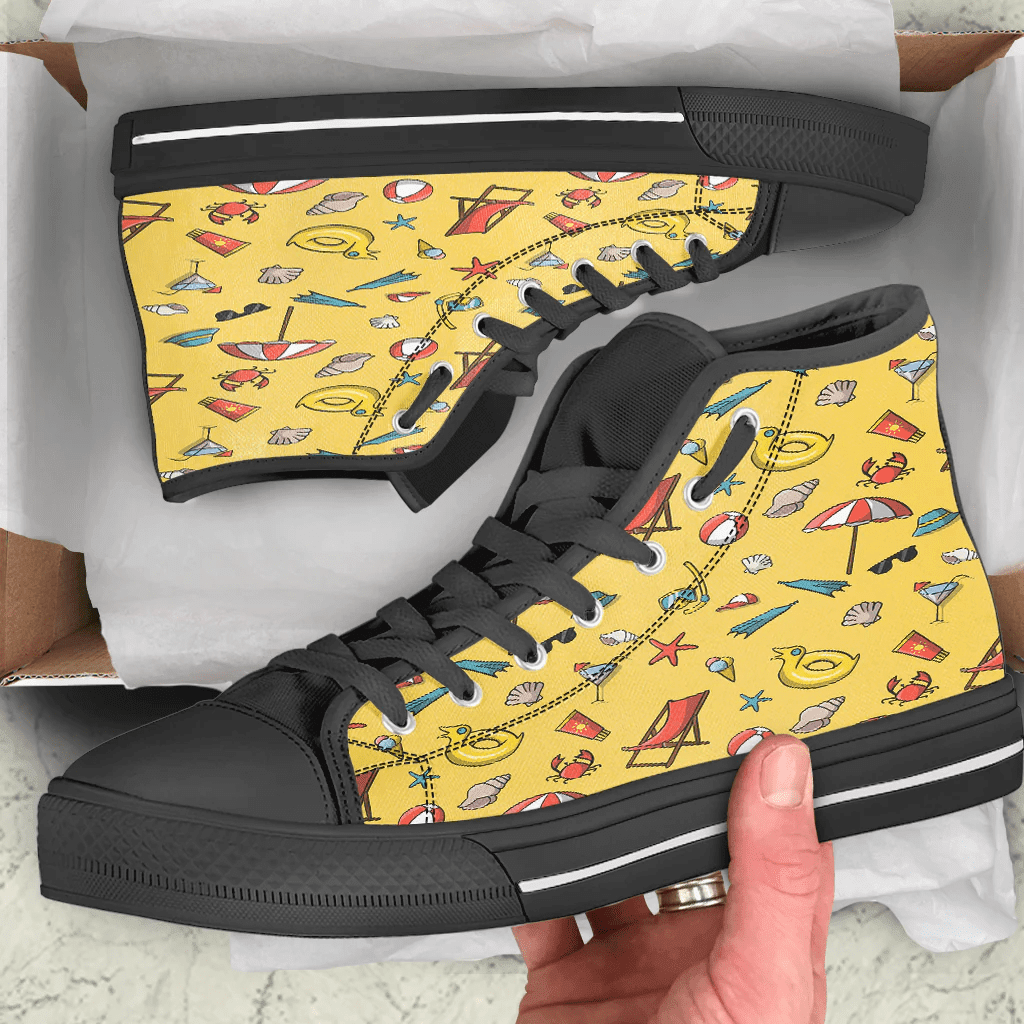 Shoes Summer Pattern Children'S Drawings High Top Shoes