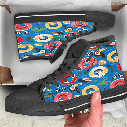 Shoes Summer Pattern Children'S Floats High Top Shoes