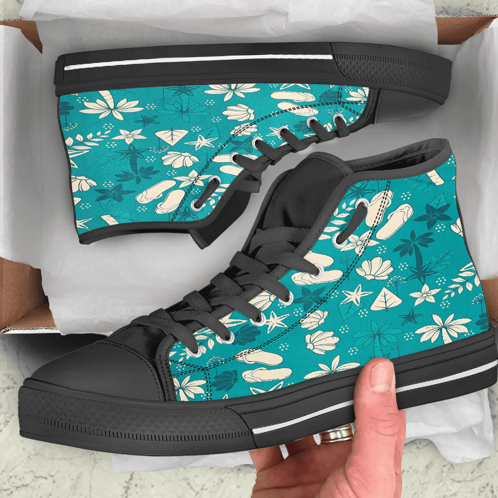 Shoes Summer Beach Pattern Cool And Flip Flop High Top Shoes