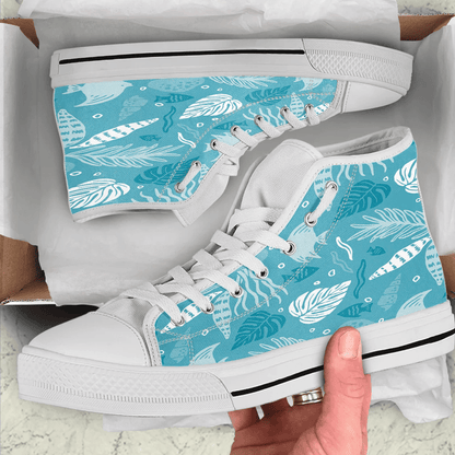Shoes Summer Pattern Marine Ecosystem High Top Shoes