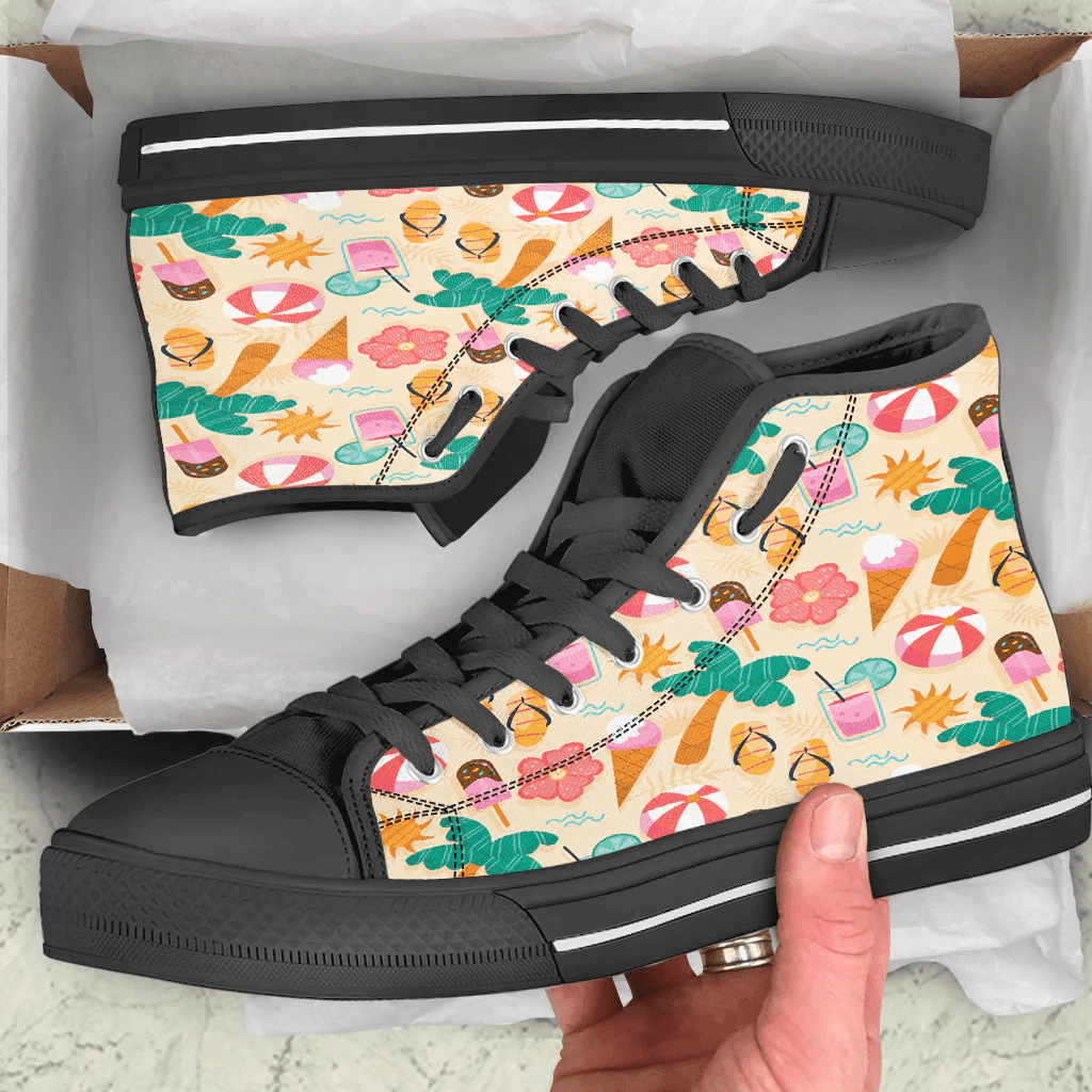 Shoes Hawaiian Summer Cooling High Top Shoes