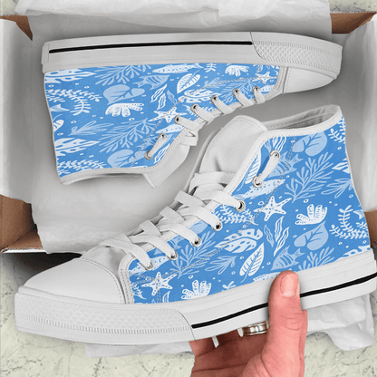 Shoes Summer Pattern Marine Ecosystem 2 High Top Shoes