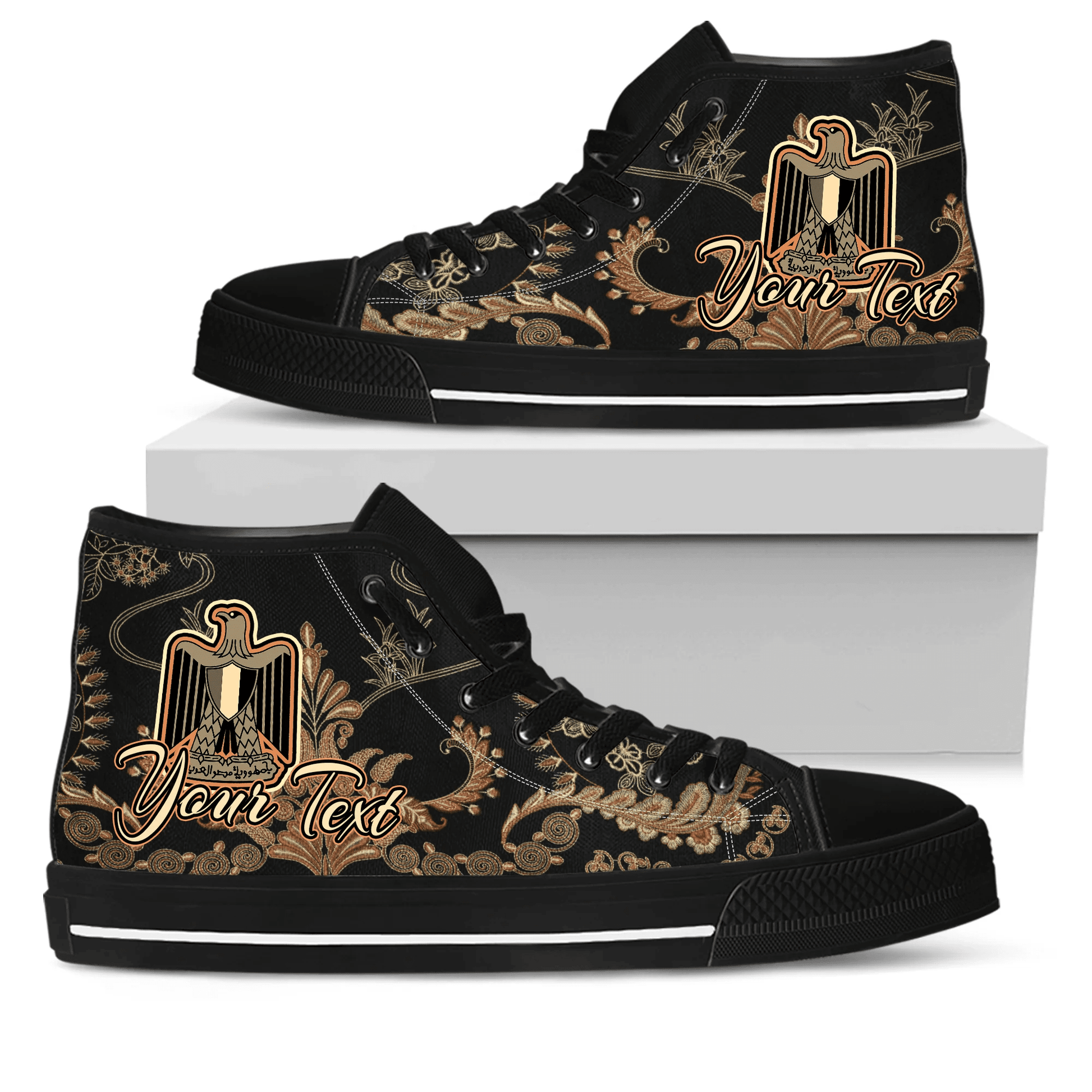Africa Shoes Egypt High Top Shoes Vintage Traditional African Dashiki