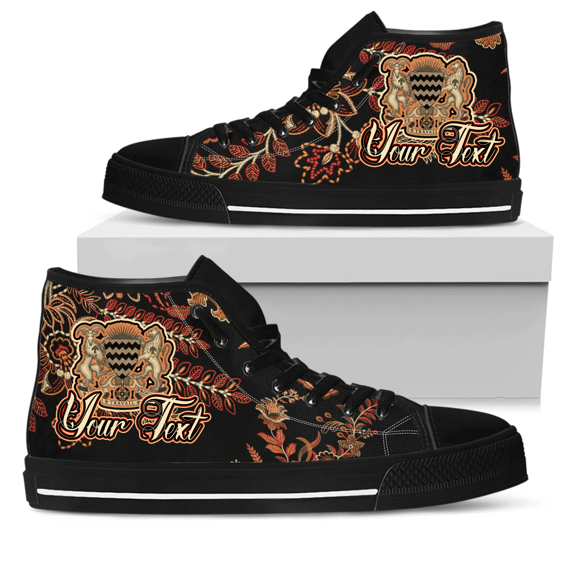 Africa Shoes Chad High Top Shoes Traditional African Dashiki