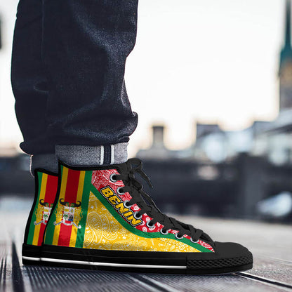Shoes Benin High Top Shoes Paisley Bandana Special Style
