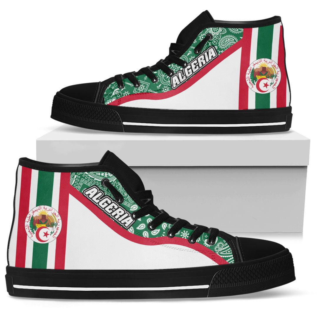 Shoes Algeria High Top Shoes Paisley Bandana Special Style