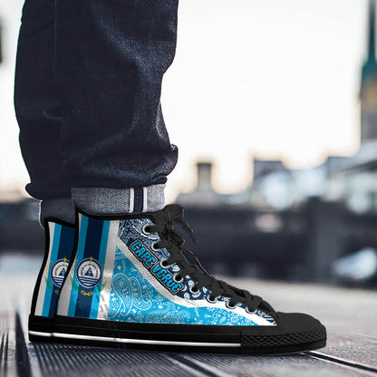 Shoes Cape Verde Special Version High Top Shoes Paisley Bandana Special Style