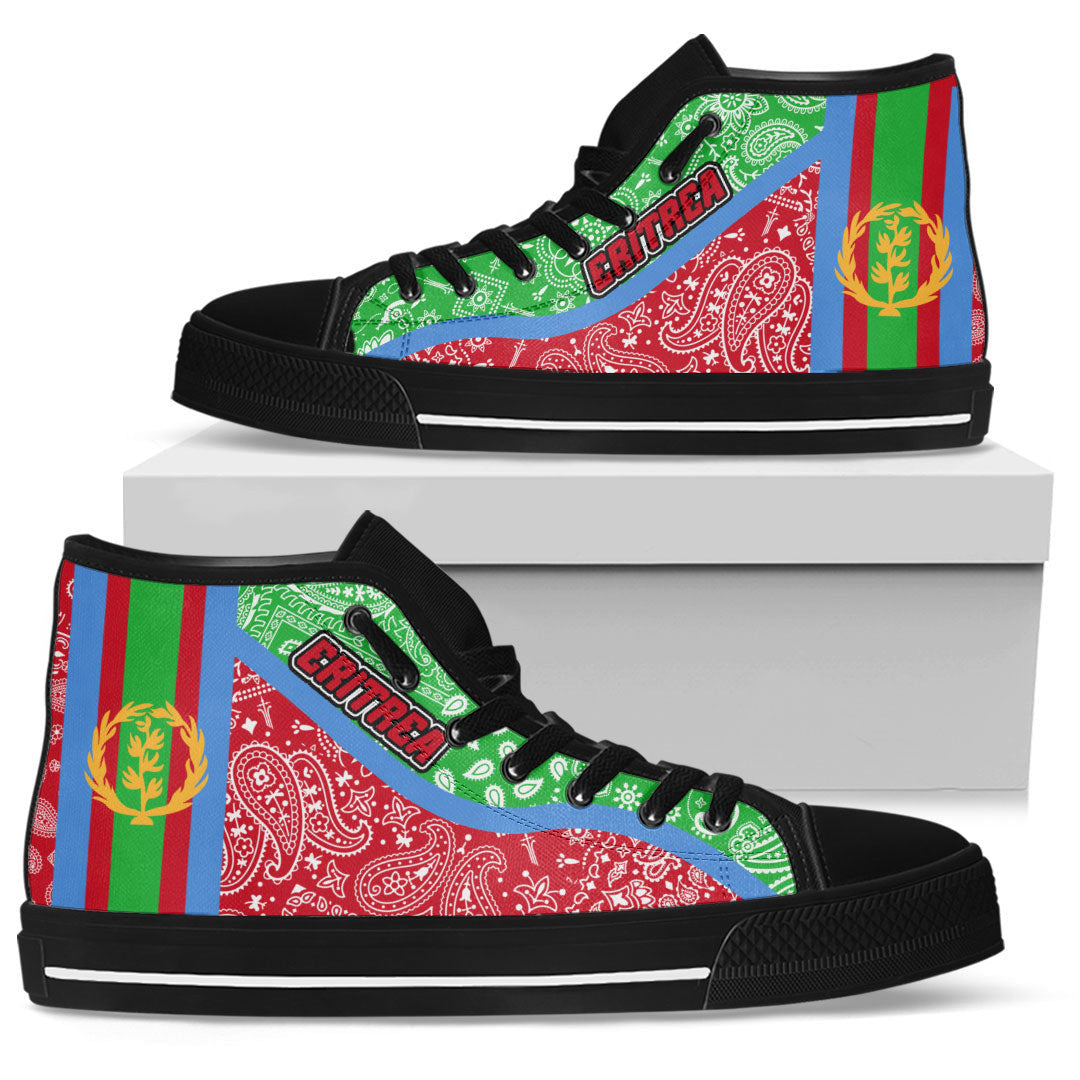 Shoes Eritrea High Top Shoes Paisley Bandana Special Style