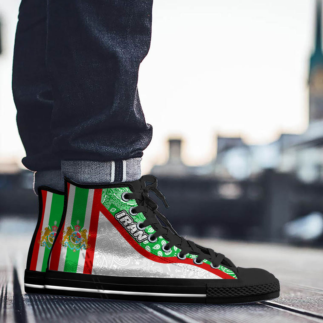 Shoes Iran High Top Shoes Paisley Bandana Special Style