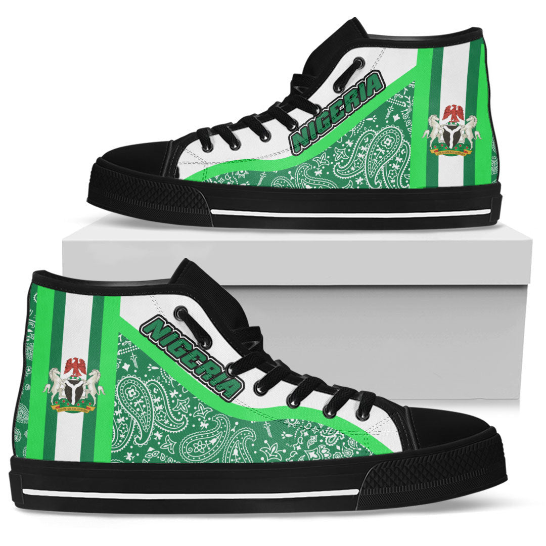 Shoes Nigeria High Top Shoes Paisley Bandana Special Style