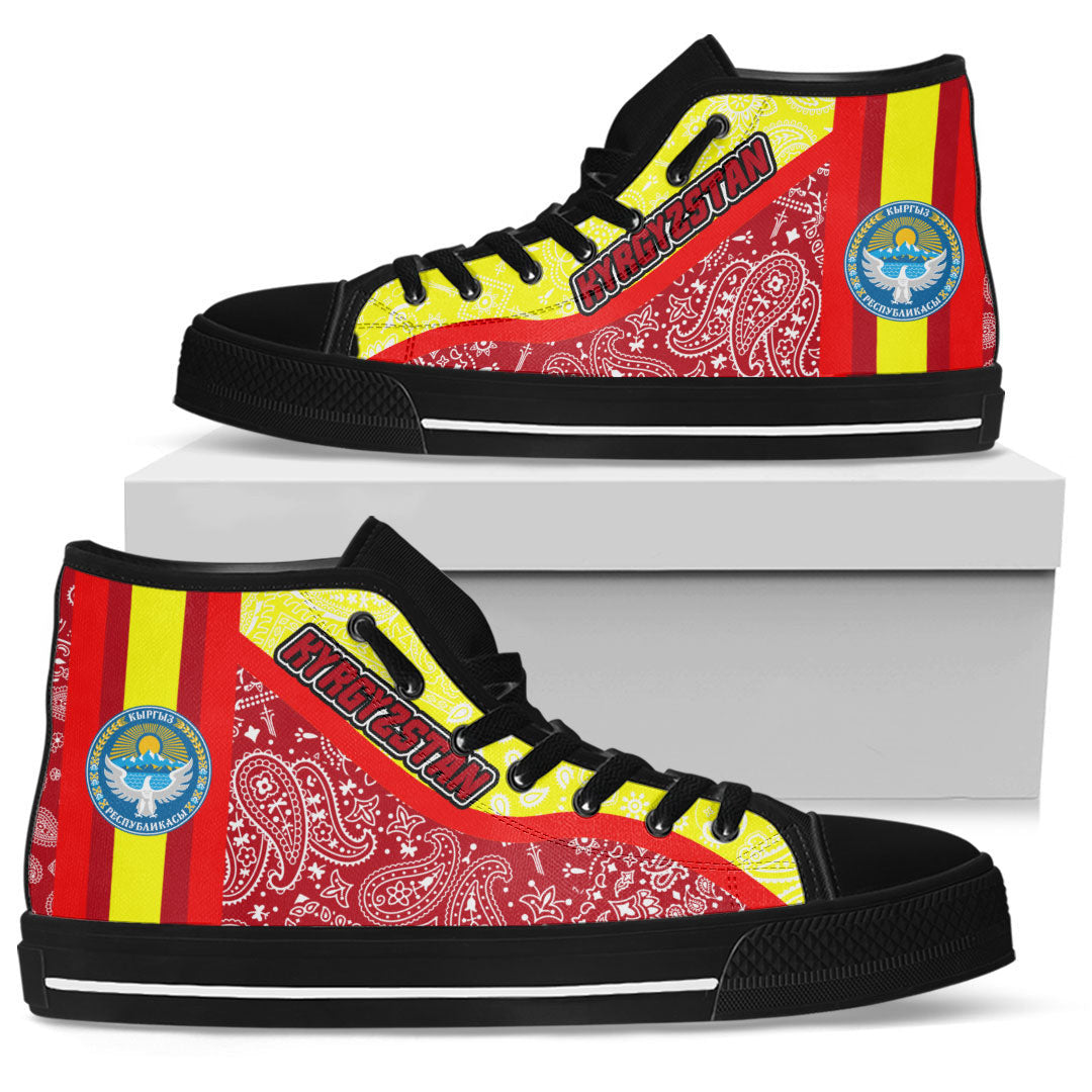 Shoes Kyrgyzstan High Top Shoes Paisley Bandana Special Style