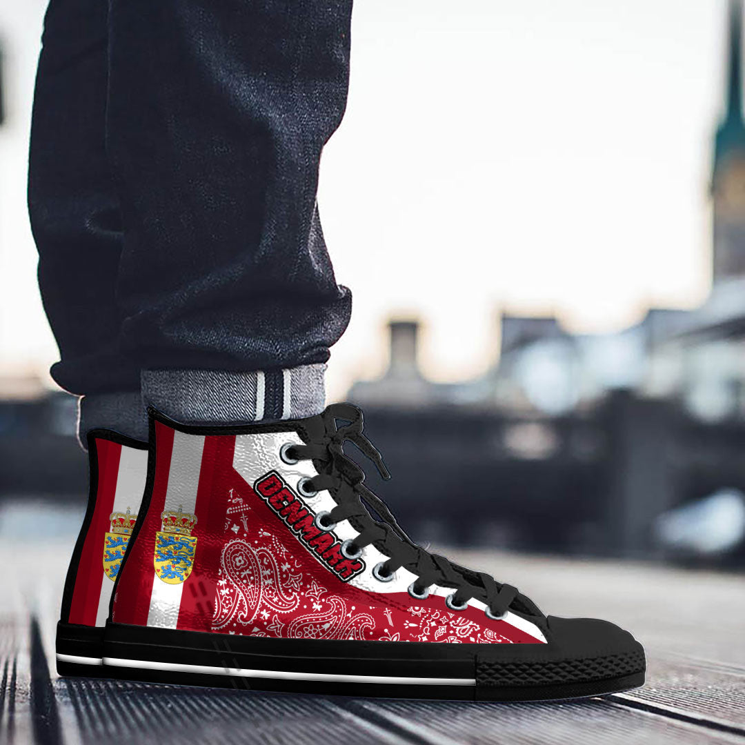 Shoes Denmark High Top Shoes Paisley Bandana Special Style