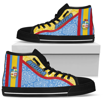 Shoes Aruba High Top Shoes Paisley Bandana Special Style