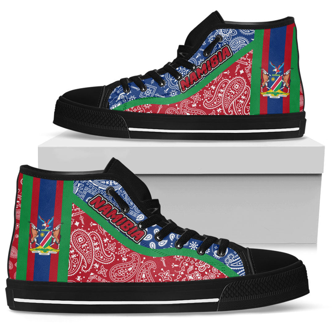 Shoes Namibia High Top Shoes Paisley Bandana Special Style