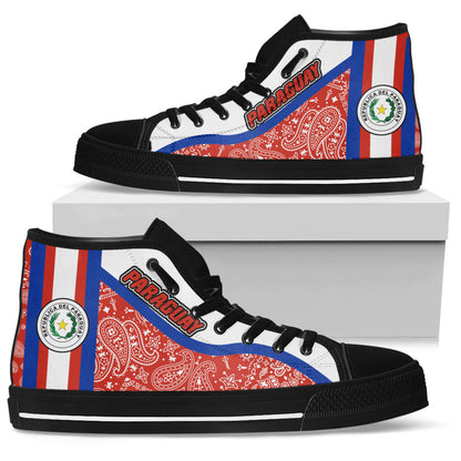 Shoes Paraguay High Top Shoes Paisley Bandana Special Style