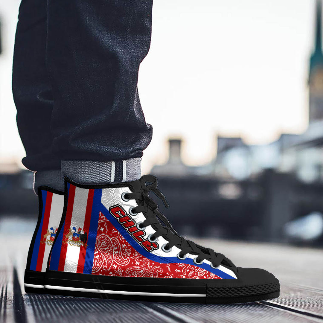 Shoes Chile High Top Shoes Paisley Bandana Special Style