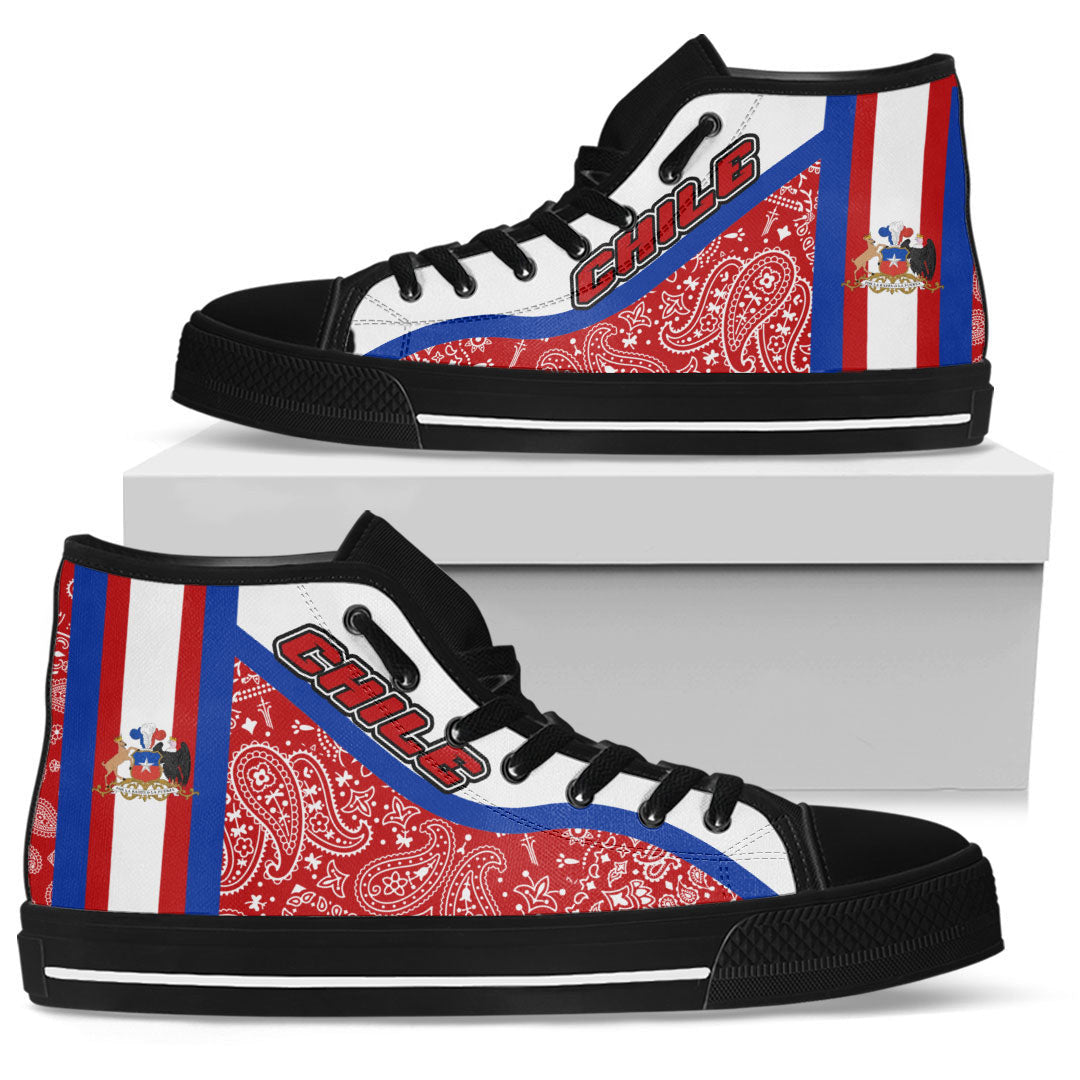 Shoes Chile High Top Shoes Paisley Bandana Special Style