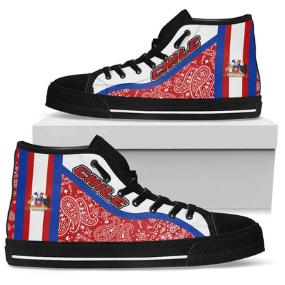Shoes Chile High Top Shoes Paisley Bandana Special Style