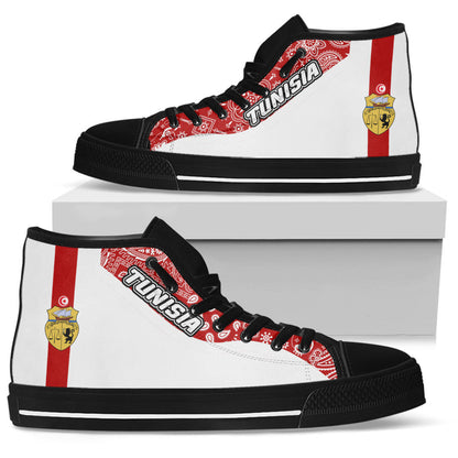Shoes Tunisia White Version High Top Shoes Paisley Bandana Special Style