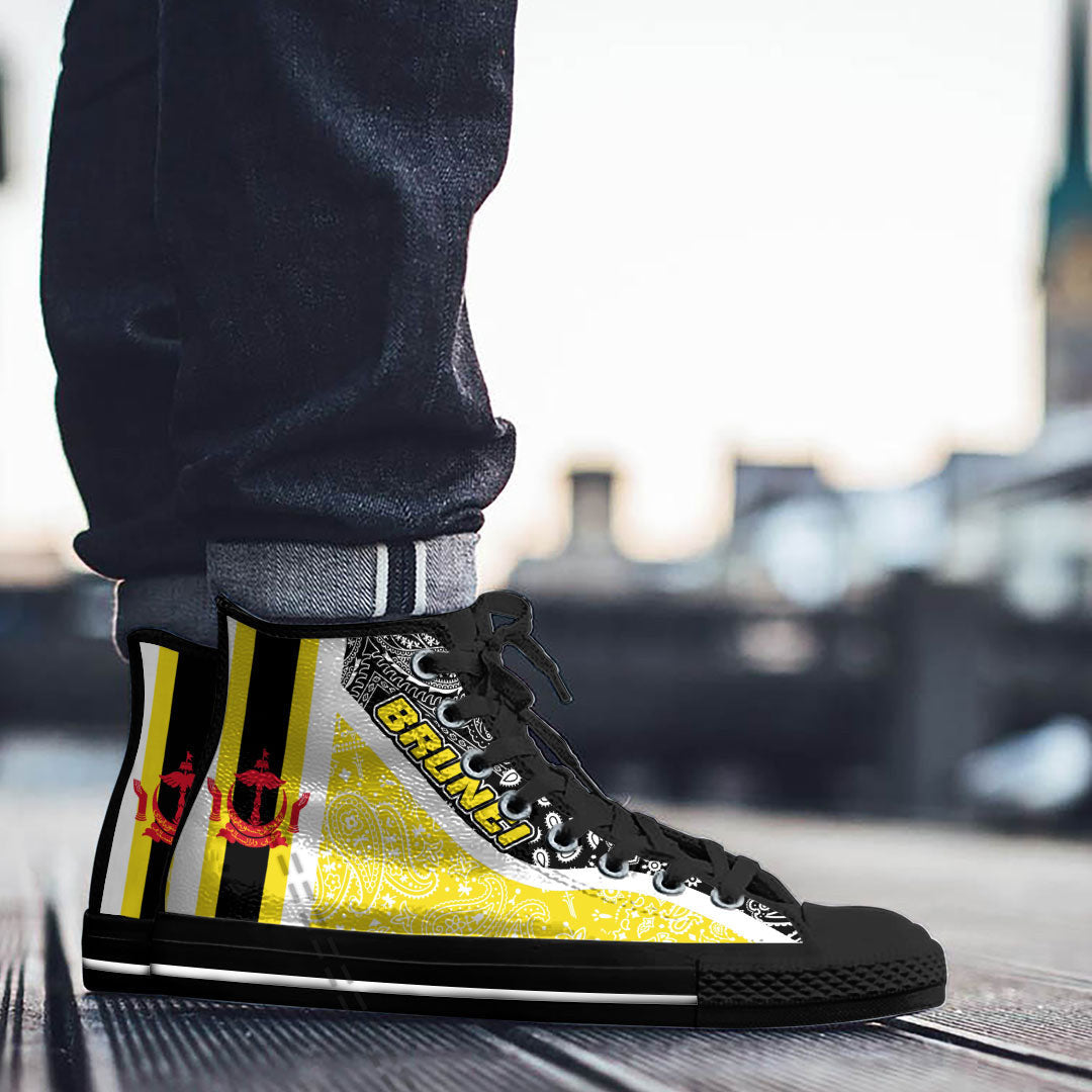Shoes Brunei High Top Shoes Paisley Bandana Special Style