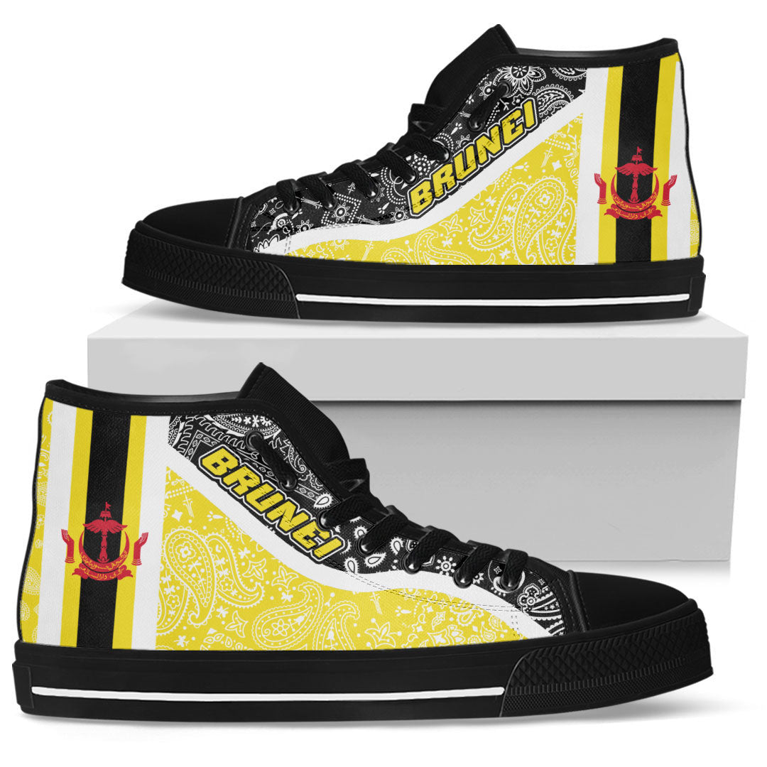 Shoes Brunei High Top Shoes Paisley Bandana Special Style