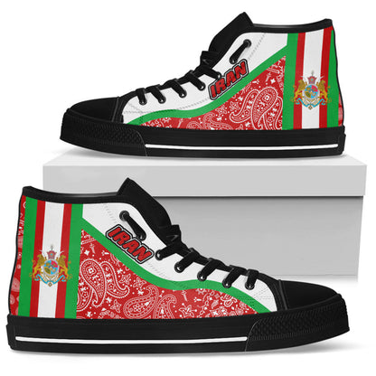 Shoes Iran Red Version High Top Shoes Paisley Bandana Special Style