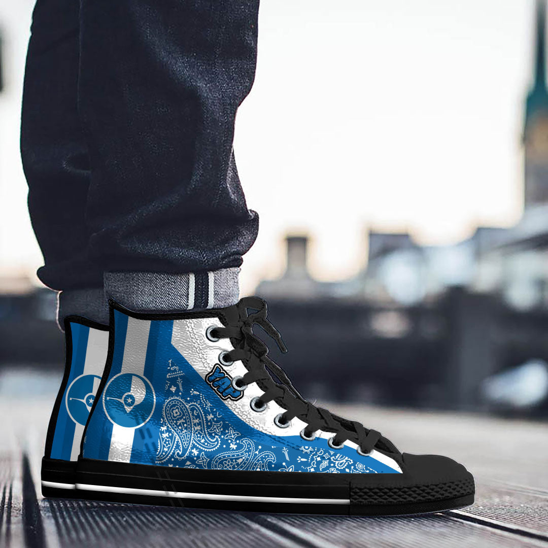 Shoes Yap High Top Shoes Paisley Bandana Special Style
