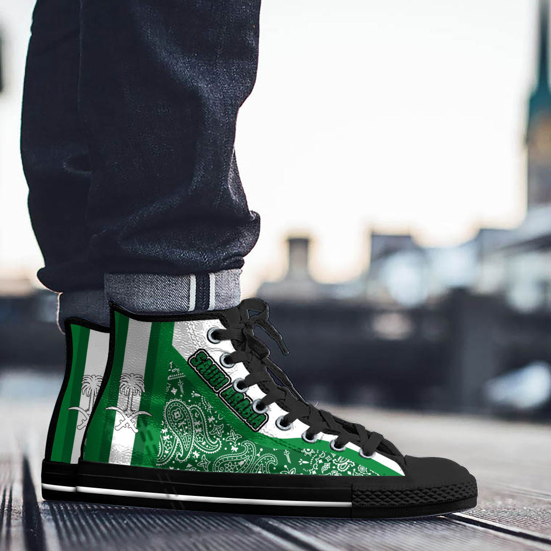 Shoes Saudi Arabia High Top Shoes Paisley Bandana Special Style