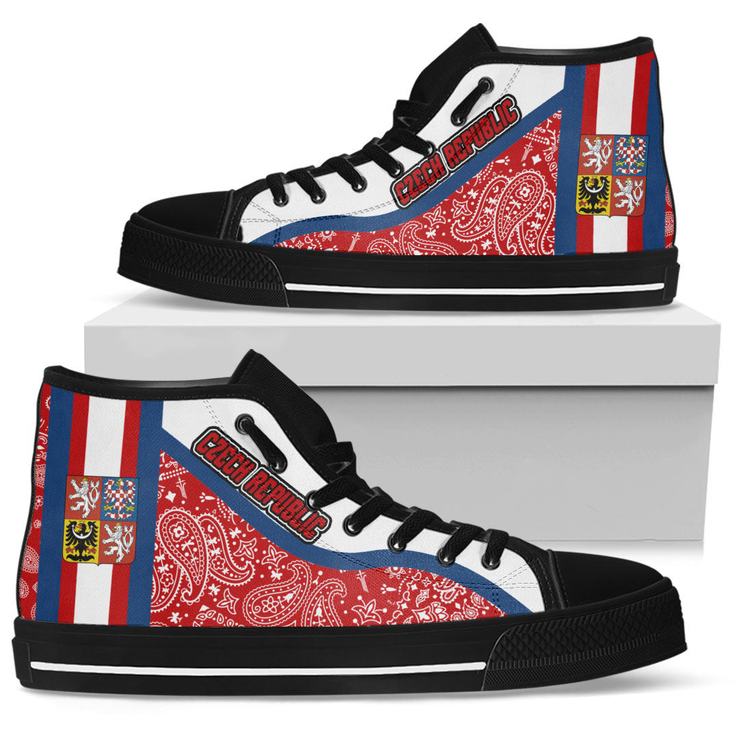 Shoes Czech Republic High Top Shoes Paisley Bandana Special Style