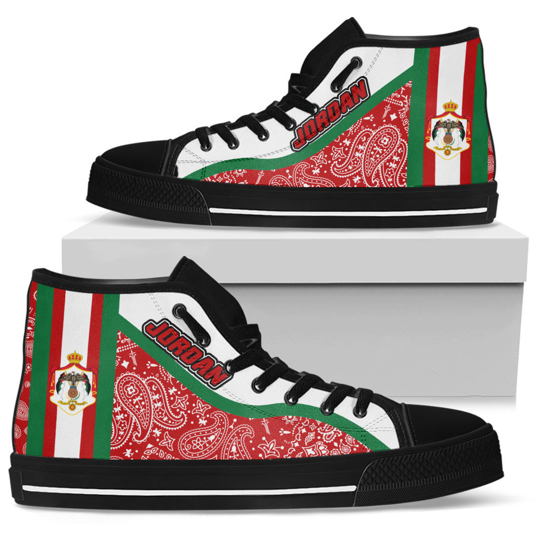 Shoes Jordan High Top Shoes Paisley Bandana Special Style