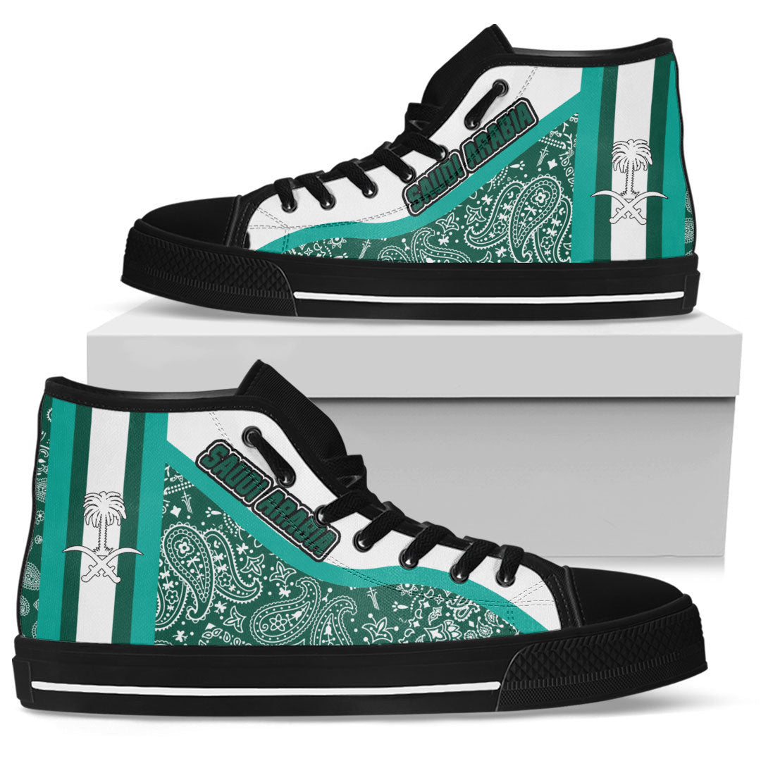 Shoes Saudi Arabia Special Version High Top Shoes Paisley Bandana Special Style