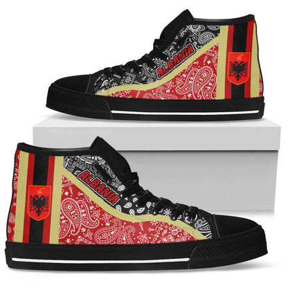 Shoes Albania High Top Shoes Paisley Bandana Special Style
