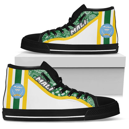 Shoes Mali White Version High Top Shoes Paisley Bandana Special Style